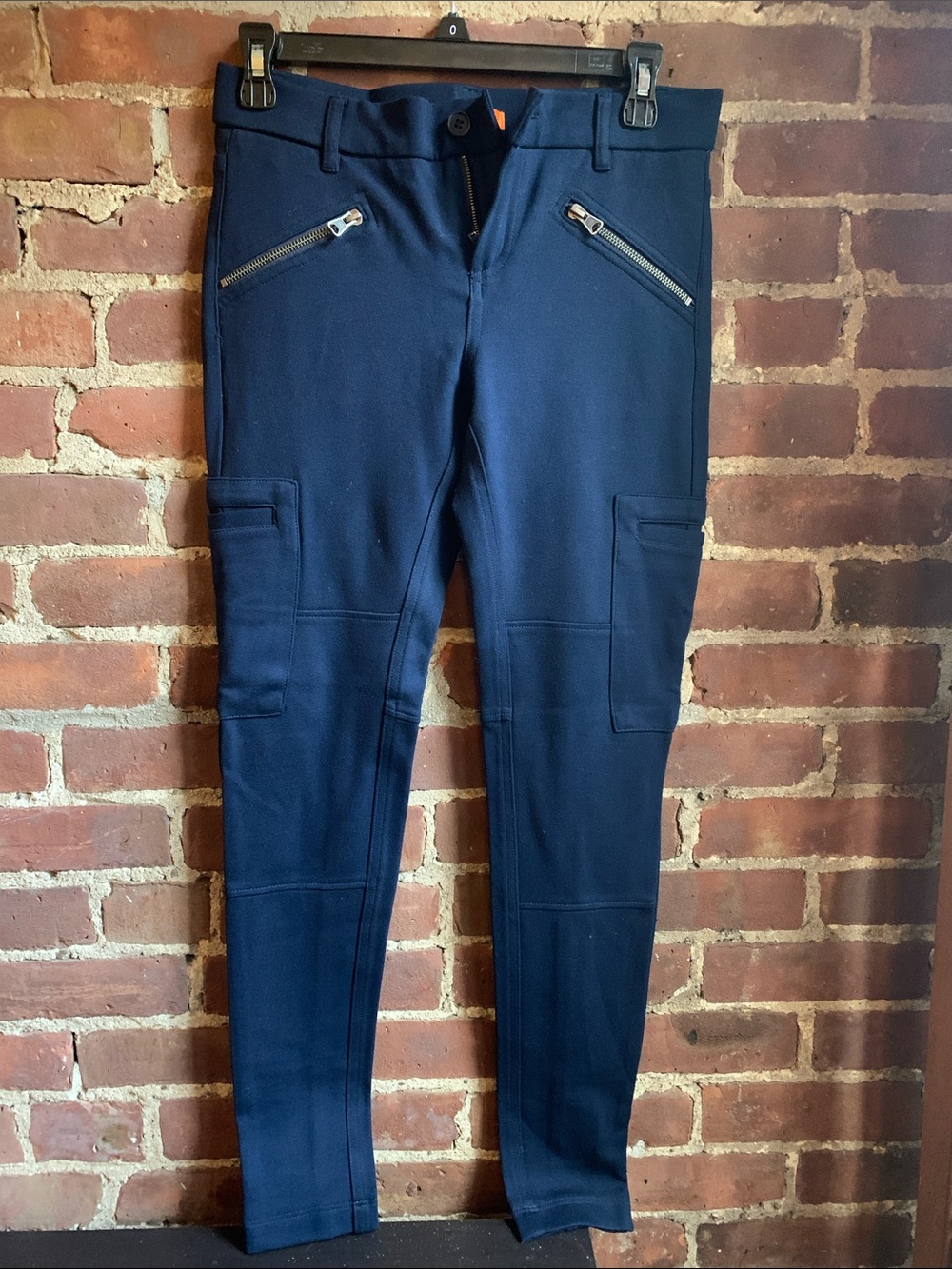 Joe Fresh Slim Cargo Pants in Navy - Stretchy Sz 0